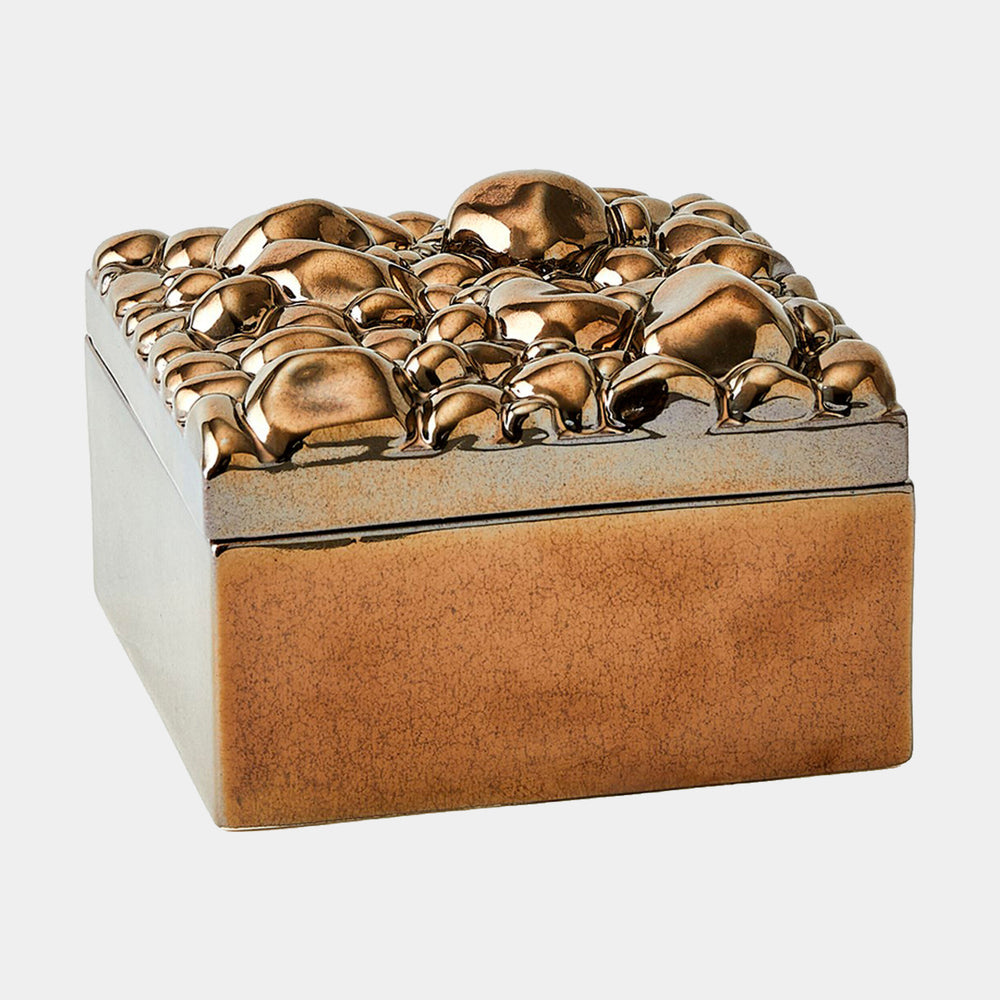 Arno Pebbles Box in Bronze, product view