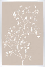 Chinoiserie Blossom Branch No. 2, art print (glass framed), full view