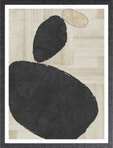 Balanced Stones Abstract, art print (glass framed), full view