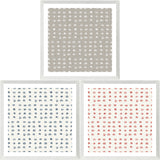 Hand-Drawn Dot Trio, art print (glass framed), full view