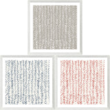 Woven Chevron Trio, art print (glass framed), full view