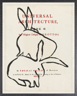 Frontispiece – Rabbits, art print (glass framed), full view