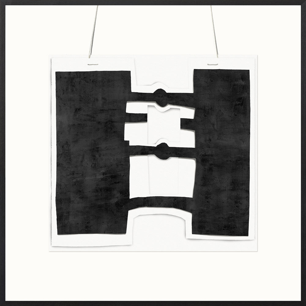 Negative Space Column, art print (glass framed), full view
