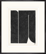 Fractured Ebony Columns, art print, full view