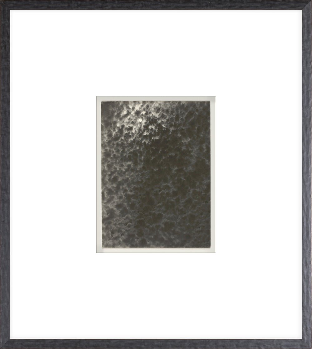 Moon Through Clouds, photograph (glass framed), full view