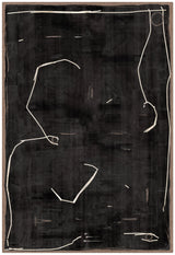 Chalk Lines On Black, art print, full view