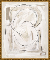 Looped Ivory Gesture, art print, full view