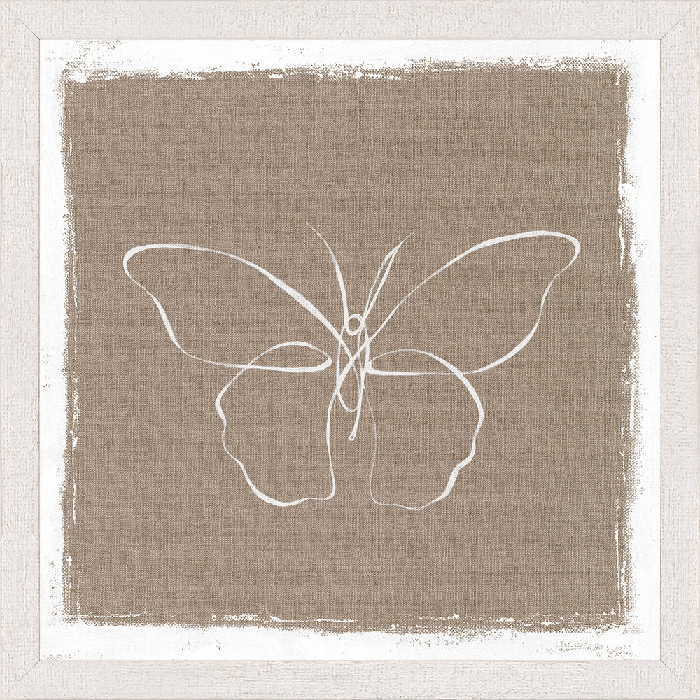 Linear Butterfly Study, art print (glass framed), full view