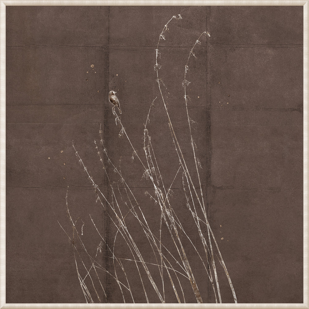 Sparrow Among Reeds, art print, full view