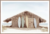 Surfboards At The Shack, photograph (glass framed), full view