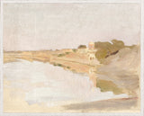 Riverbank at Dusk, art print, full view