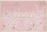 Blossoms and Cameos, art print (glass framed), full view