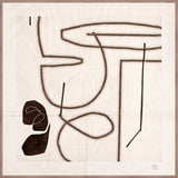 Wandering Line Study, art print (glass framed), full view