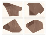 Folded Earth Fragments, art print (glass framed), full view