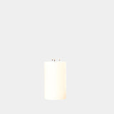 3-Wick Pillar Candle in Ivory, close-up detail