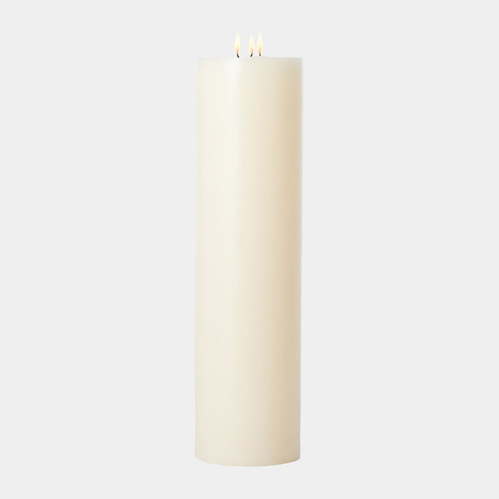 3-Wick Pillar Candle in Ivory, product view