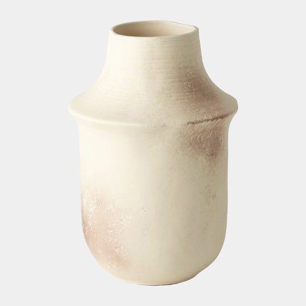 Fladis Vase in Cream Marble, short size, product view