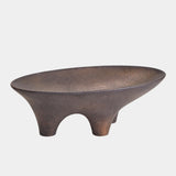 Opus Triple Leg Bowl in Bronze, close-up detail