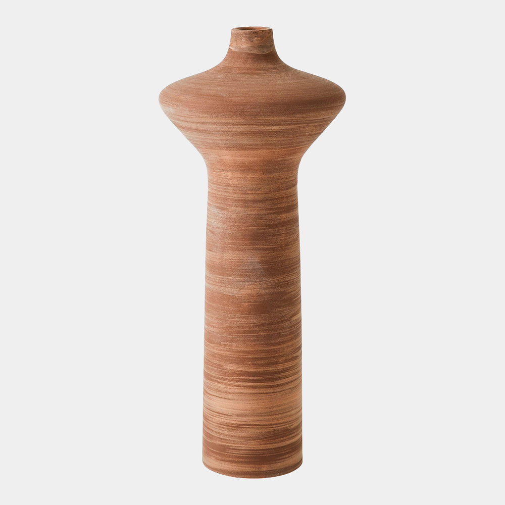 Expo High Neck Vase in Brown, product view