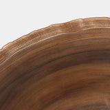 Sedona Footed Bowl in Brown, corner detail