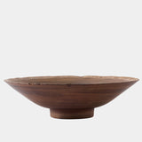 Sedona Footed Bowl in Brown, side profile