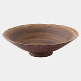 Sedona Footed Bowl in Brown, product view