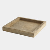 Ponyo Marble Tray in Antiqued White, close-up detail