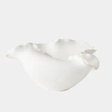 Folios Bowl in Matte White, wide size, product view