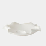 Folios Bowl in Matte White, close-up detail