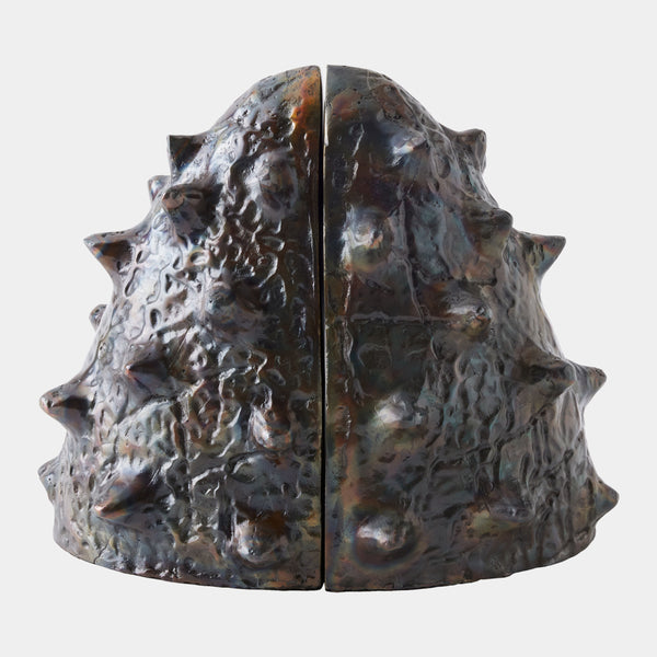 Biomorphic Bookends in Bronze and Brass, product view