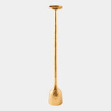 Forged Pillar Candle Holder in Gold Leaf, product view
