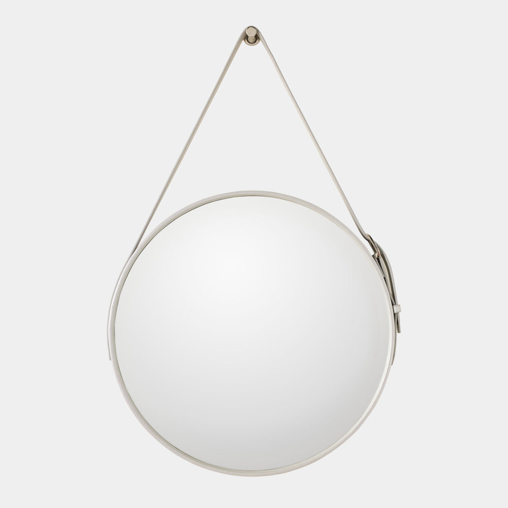 Saddle Mirror in Silver, product view