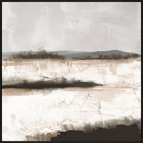 Frosted Meadow, hand-painted canvas art, full view