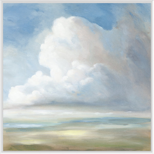 Storm Break, framed canvas art, full view