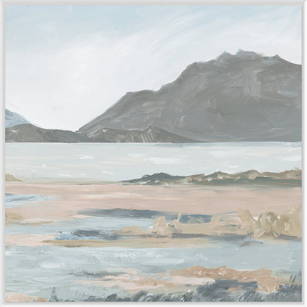 Coastal Landscape II, framed canvas art, full view