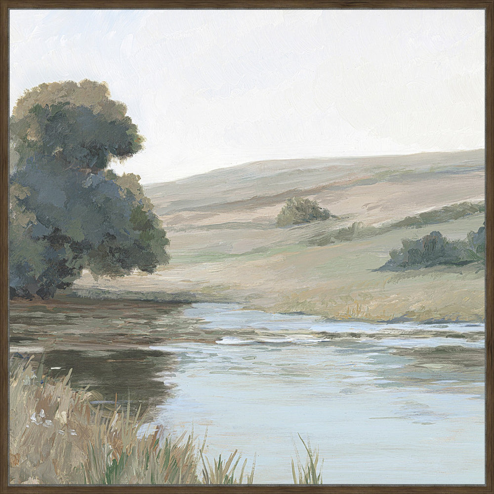 Morning View, framed canvas art, full view