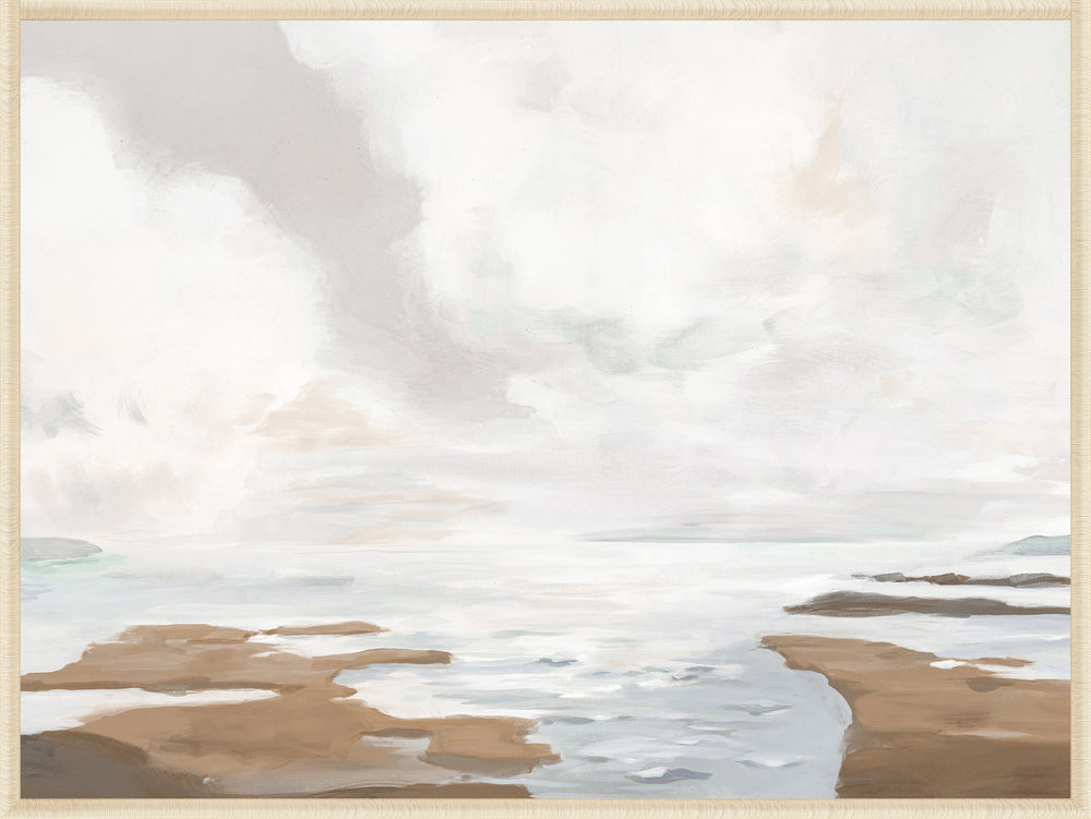 Calmness near the Shore, framed canvas art, full view