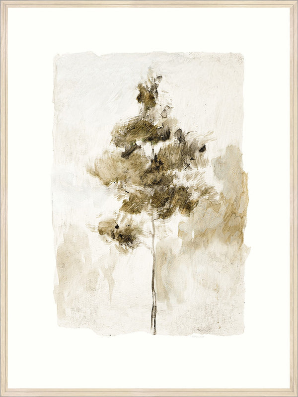 Whispers of Pine I, glass framed art, full view