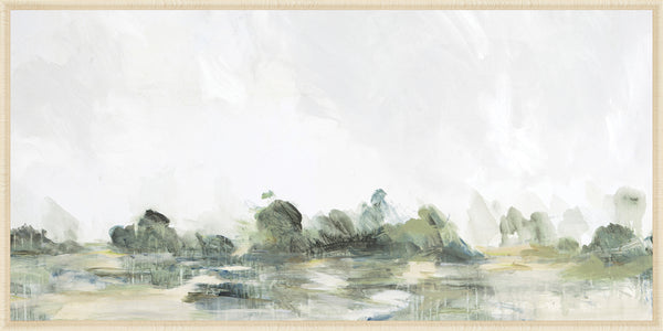Wetland Light, framed canvas art, full view