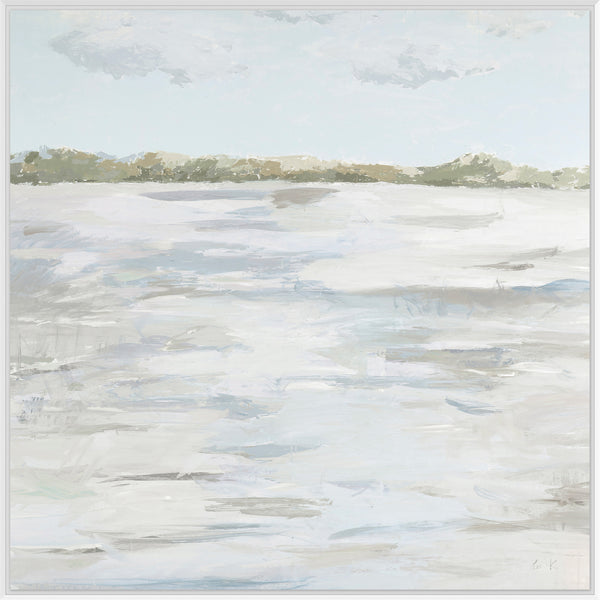 Still Horizon, framed canvas art, full view