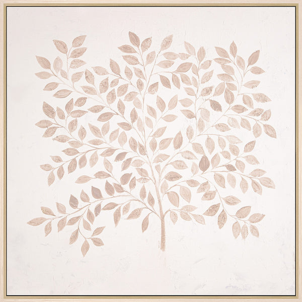 Leaflight Tree, framed canvas art, full view