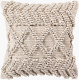 Anders Accent Pillow ADR-008 in Taupe, front view