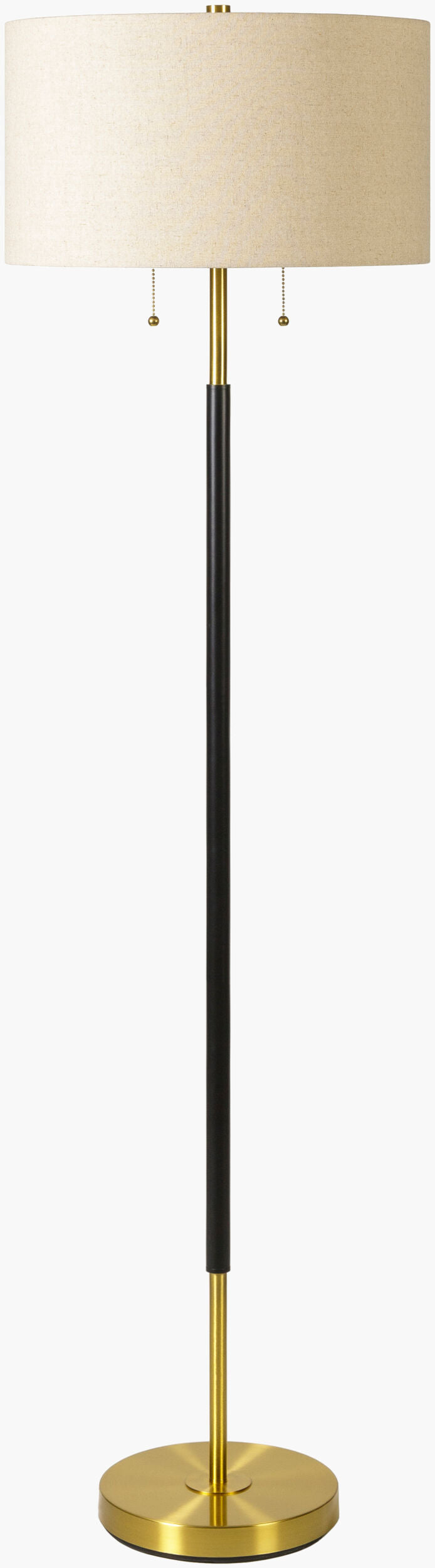 Aberdeen Accent Floor Lamp in gold, full view