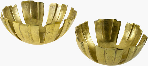 Anhui Decorative Bowl AHU-002 in Brass, front view