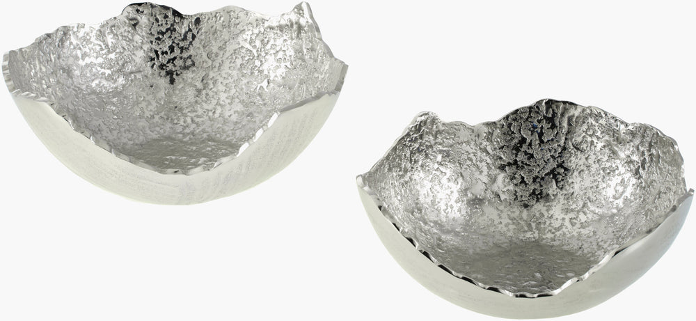 Anhui Decorative Bowl AHU-003 in Silver, front view