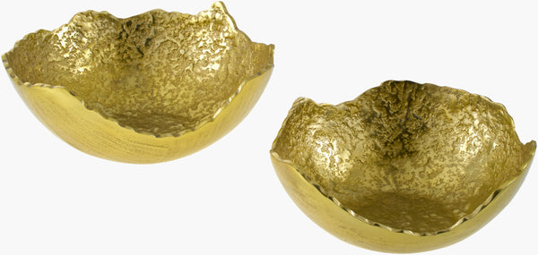 Anhui Decorative Bowl AHU-004 in Brass, front view