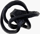 Zahira Decorative Sculpture AHZ-001 in Black, front view