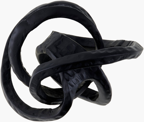 Zahira Decorative Sculpture AHZ-001 in Black, front view