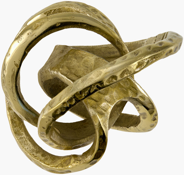 Zahira Decorative Sculpture AHZ-002 in Brass, front view
