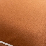 Ackerly Accent Pillow AKL-003 in Medium Brown, close-up of the texture